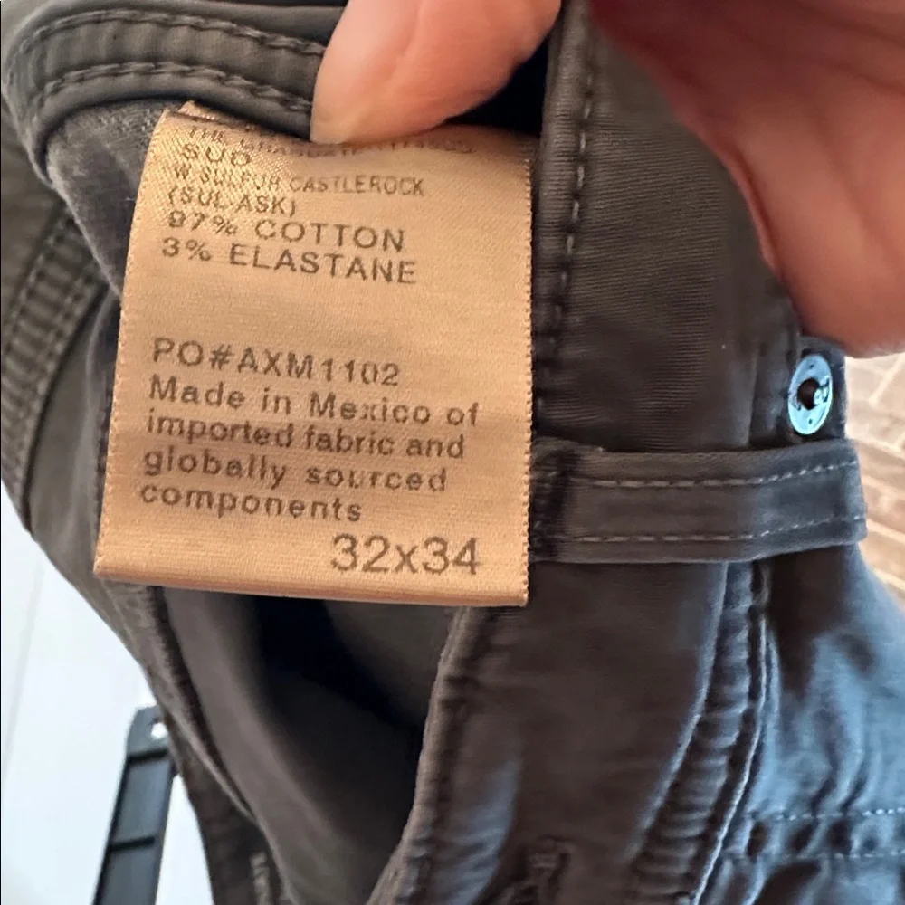 Ag Adriano Goldschmied Men's The Graduate Gray Pants size‎ 32x34 EUC